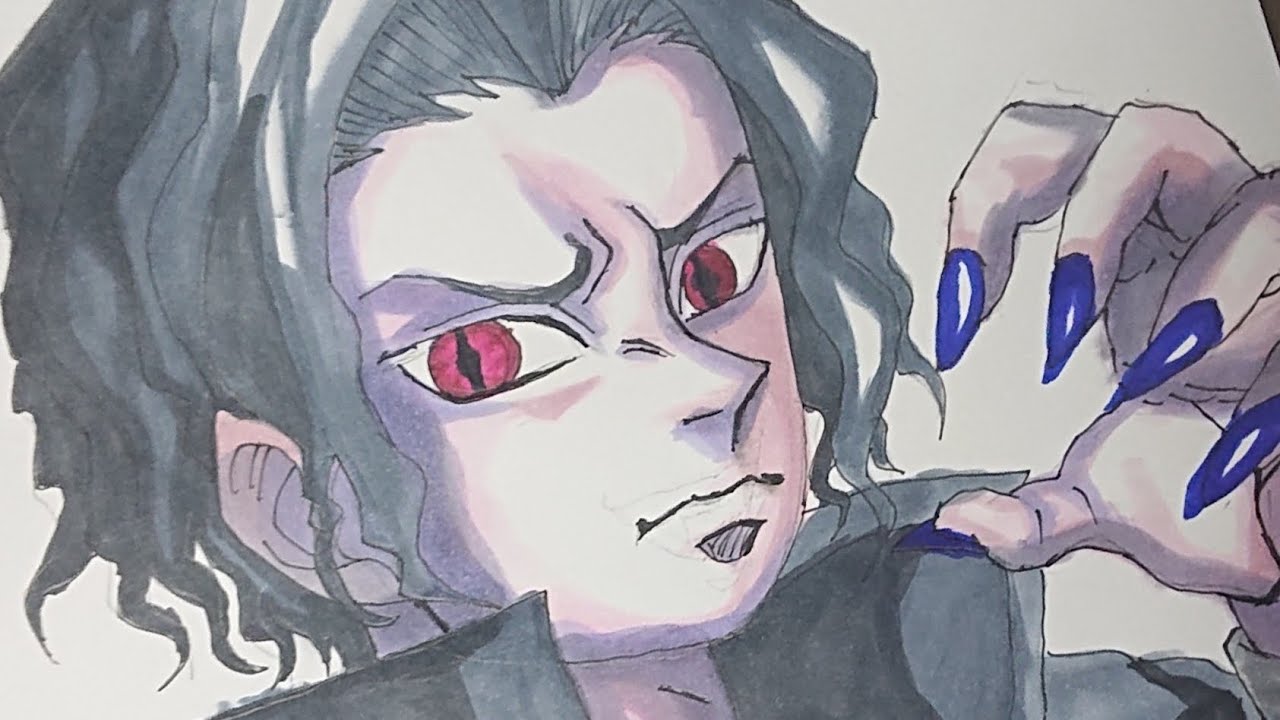 【鬼滅の刃柱稽古編】鬼舞辻無惨描いてみた！！kimetsunoyaiba muzankibutsuji drawing #鬼滅の刃 #鬼舞辻無惨 #描いてみた