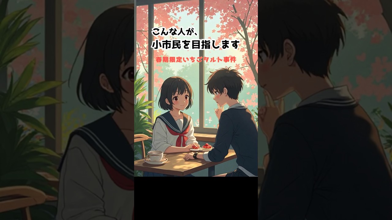 #春期限定いちごタルト事件 #小市民シリーズ 第1弾 Who ＜ Why