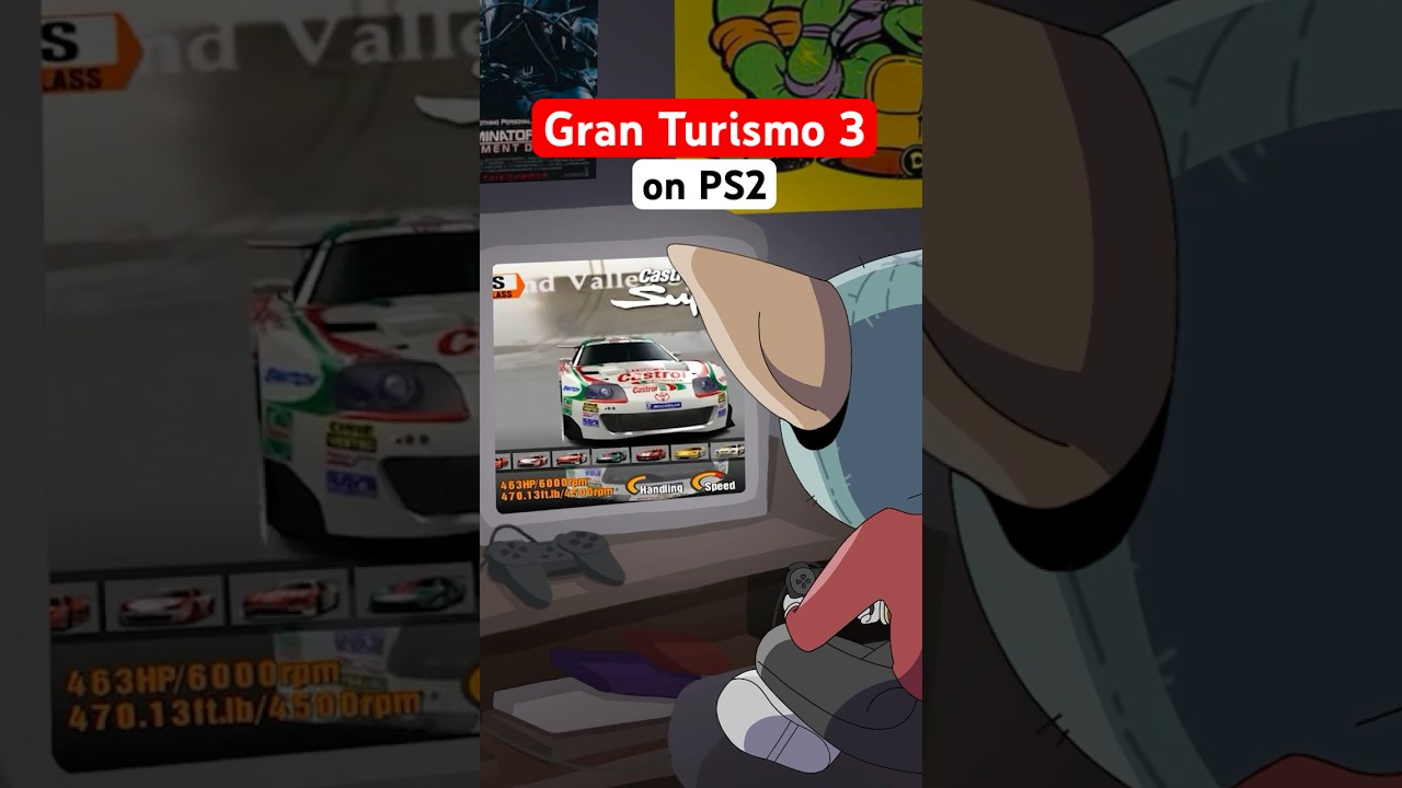 It’s 2001 & you’re playing Gran Turismo 3 on PS2 🏁 #granturismo3 #ps2 #nostalgia #animation #2000s