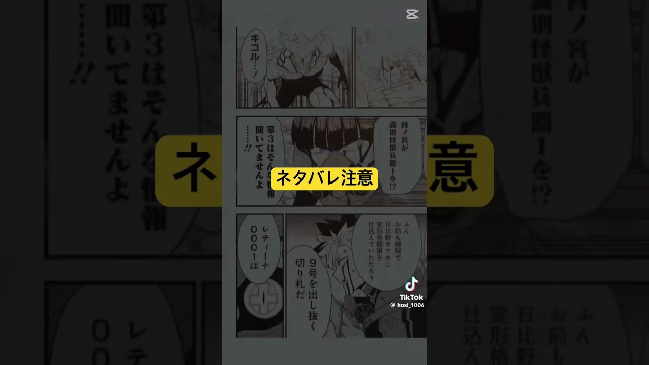 怪獣8号ネタバレパート2(ネタバレ注意)