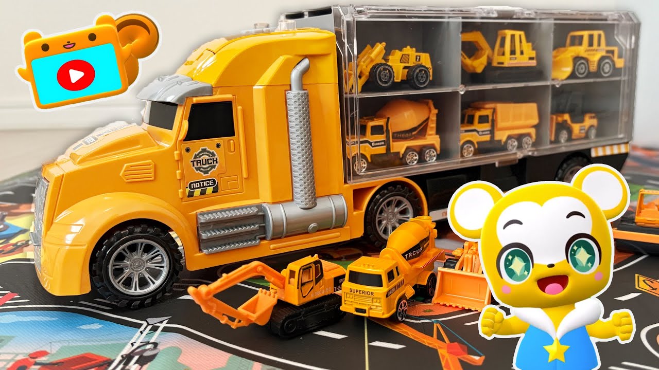 【おもちゃ】建設車両を覚えよう！トミカ★はたらくくるま・消防車・救急車・パトカー★乗り物 いっぱい 子供向け知育動画★赤ちゃん喜ぶアニメ,Tomica Cars