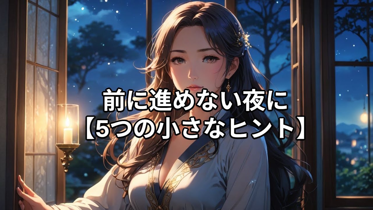 前に進む力が戻ってくる、夜の名言と5つの行動