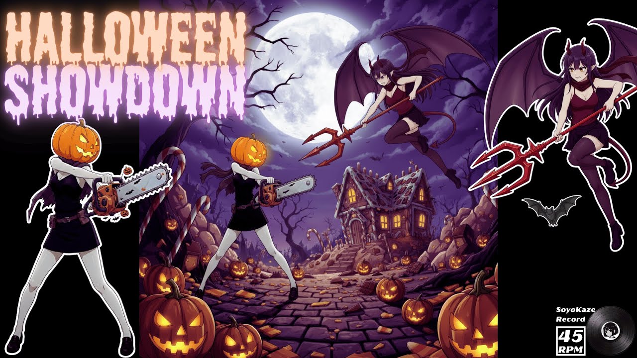 【ハロウィン2025 BGM】スタイリッシュ・ジャズロック爆誕！聴かないとイタズラしちゃうぞ！「PumpkinGirl/ Halloween Showdown」