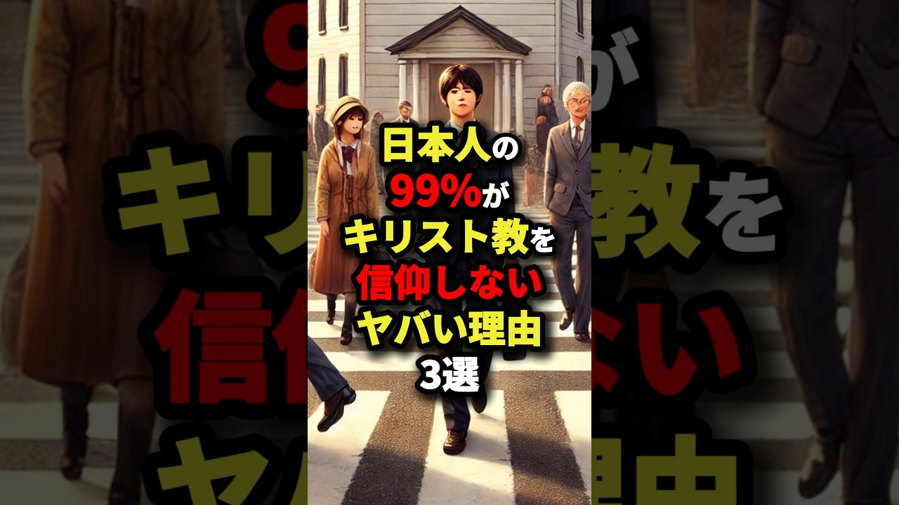 ㊗️100万回再生！！日本人の99％がキリスト教を信仰しないヤバい理由3選 #海外の反応