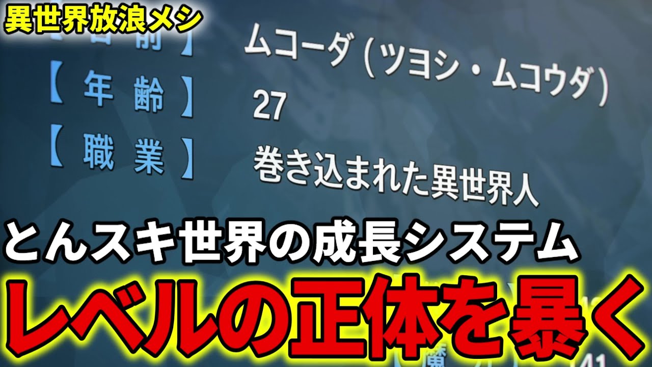 【異世界放浪メシ】レベルとは？異世界の成長システム【とんでもスキルで異世界放浪メシ / とんスキ】