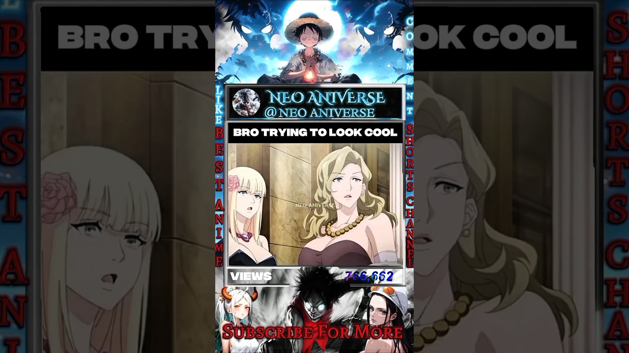 |Bro Trying to Look Cool|#anime #animeshorts