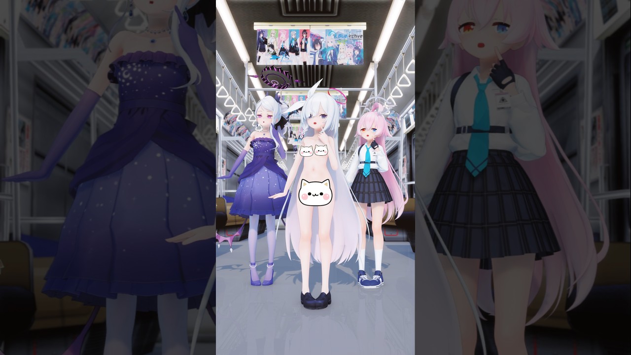 [Blue Archive] 레몬 쿠키 | Hina, Plana, Hoshino-chan [MMD]