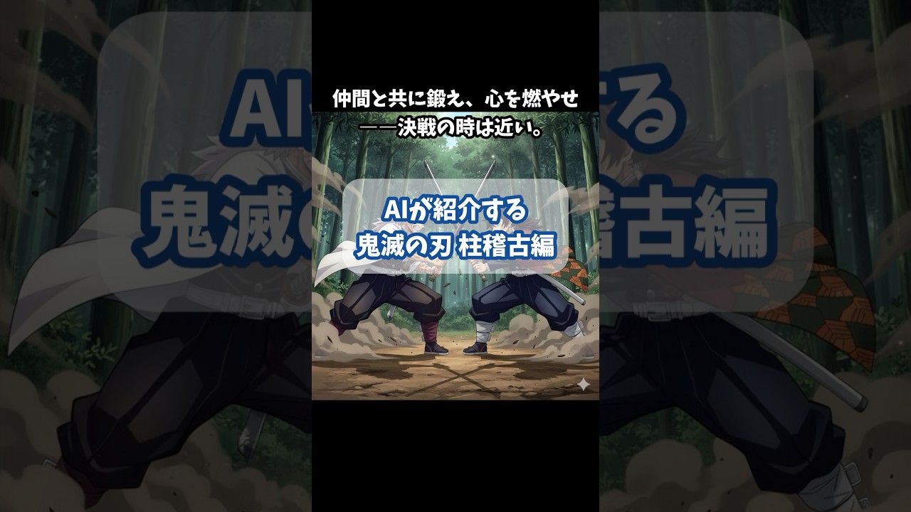 AIが勝手に「鬼滅の刃 柱稽古編」を紹介。#鬼滅の刃 #アニメ #アニメ紹介 #AI要約 #AI