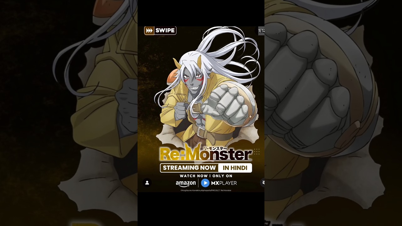 Re Monster MX Player Hindi Dubbed Character Voice #anime #shorts