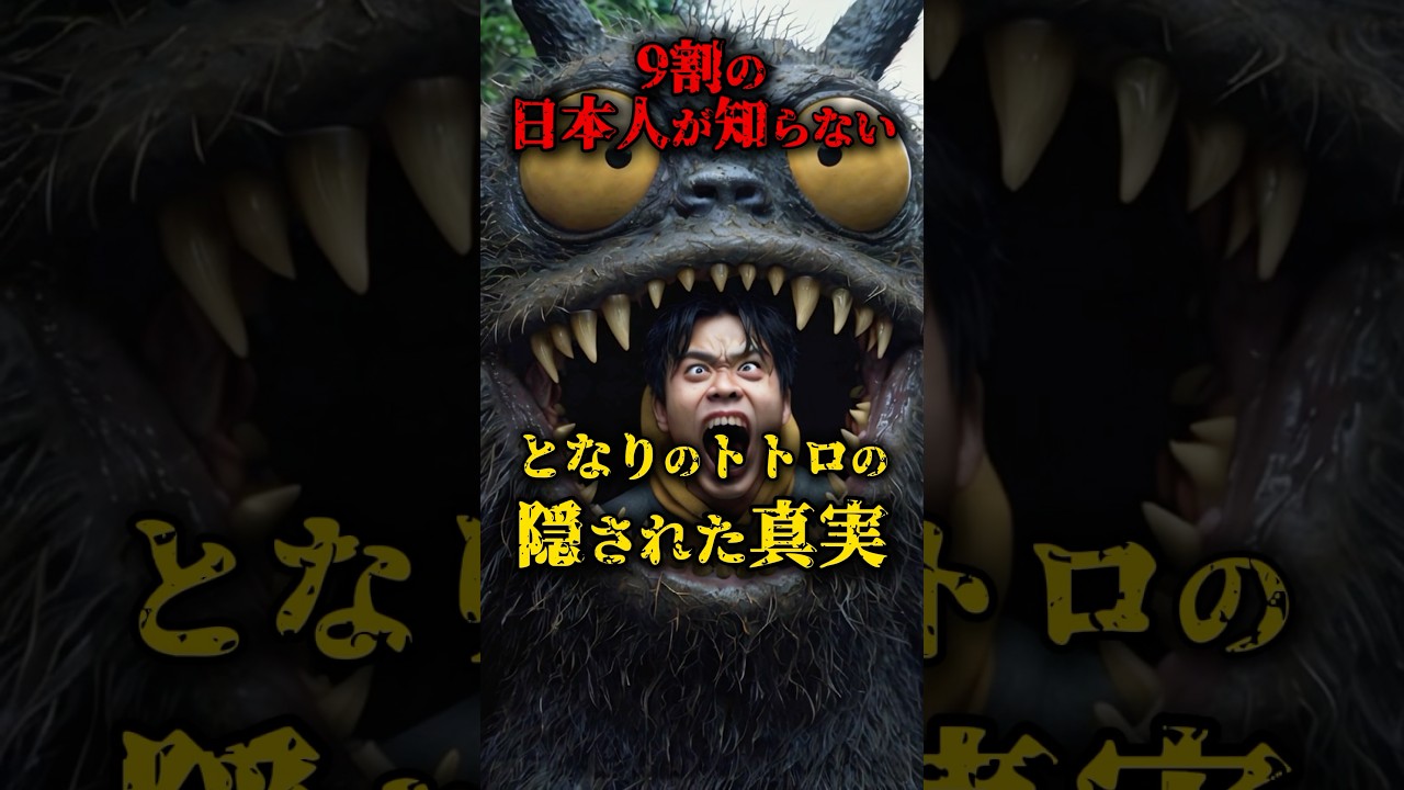 9割の日本人が知らない、となりのトトロの隠された真実 #都市伝説 #ジブリ #雑学 #怖い話 #shorts