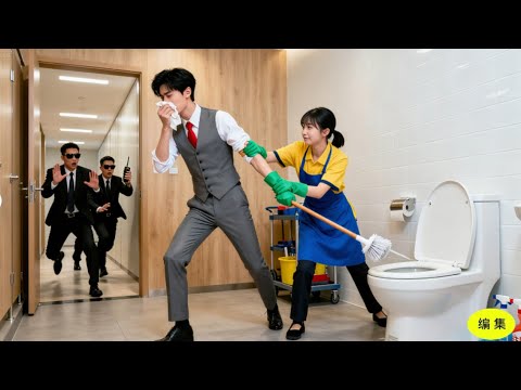誰もあの蛮横なCEOを叱らなかった！勇敢な女清掃員が彼にトイレを掃除させた！愛がここから始まった！#ceo