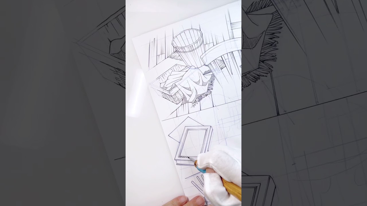 プロアシが描くアナログ背景【japanese manga  background art】p.105#鑑定スキルで成り上がる