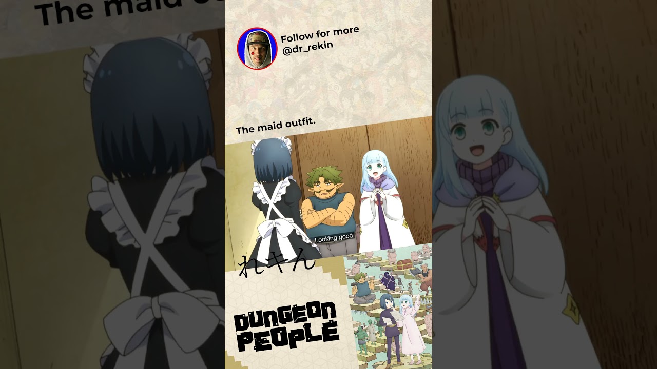The maid outfit. #dungeonpeople #animemoments #animegirl