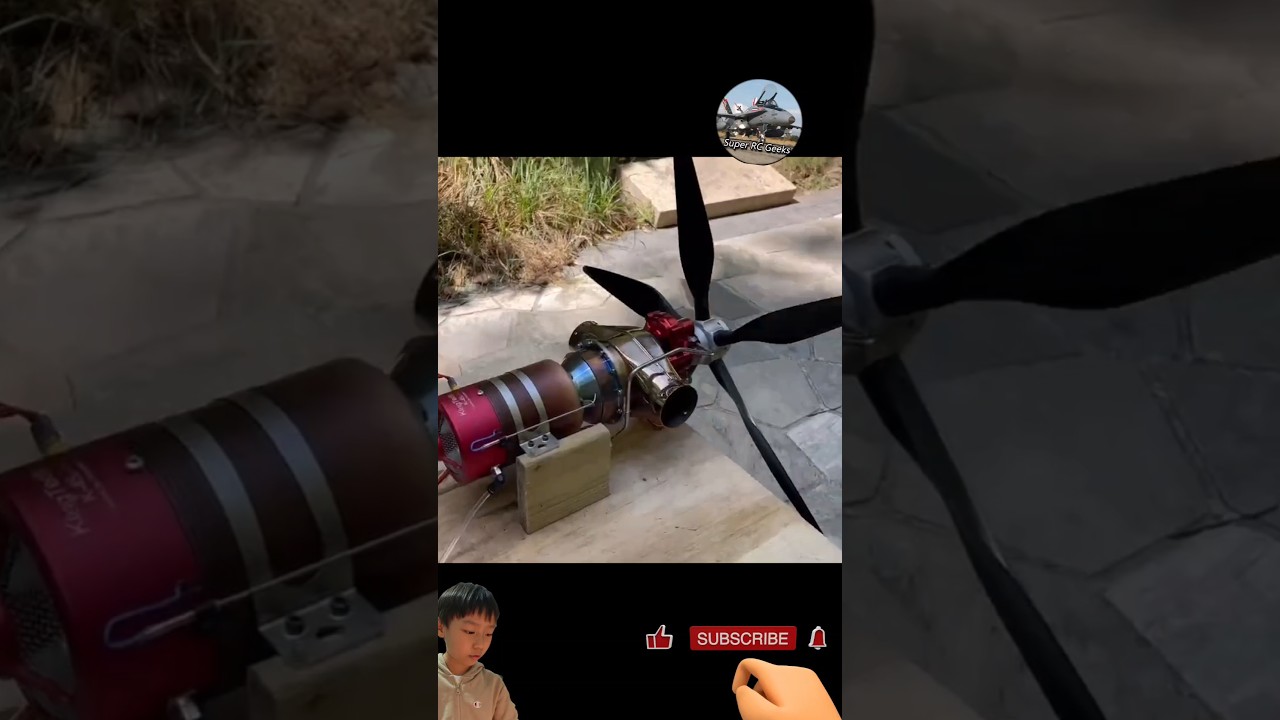 Kingtech 60 RC jet turbineshaft engine start #enginestart #turbineshaft #turbinejet #rcjet #turbine