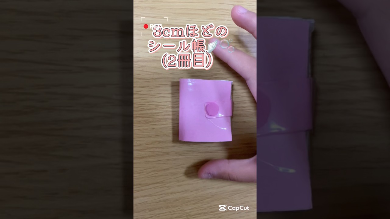 3cmほどのシール帳 手作りで作ったよ #小学生 #ハンドメイド #手作り工作 #折り紙 #おりがみ #ボンボンドロップシール #シール帳