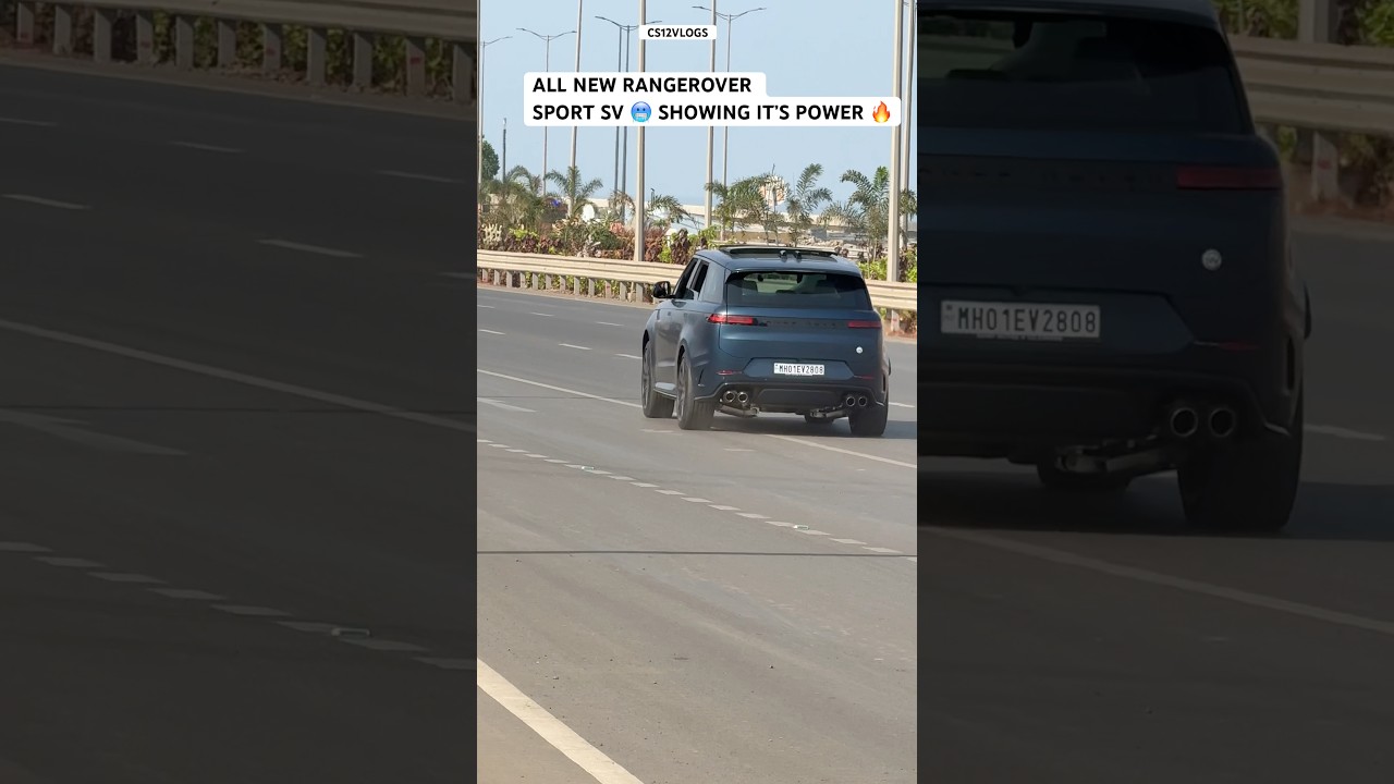 NEW RANGEROVER SPORT SV SHOWING IT’S RAW POWER IN MUMBAI #SHORTS#INDIA#CAR#Rangerover
