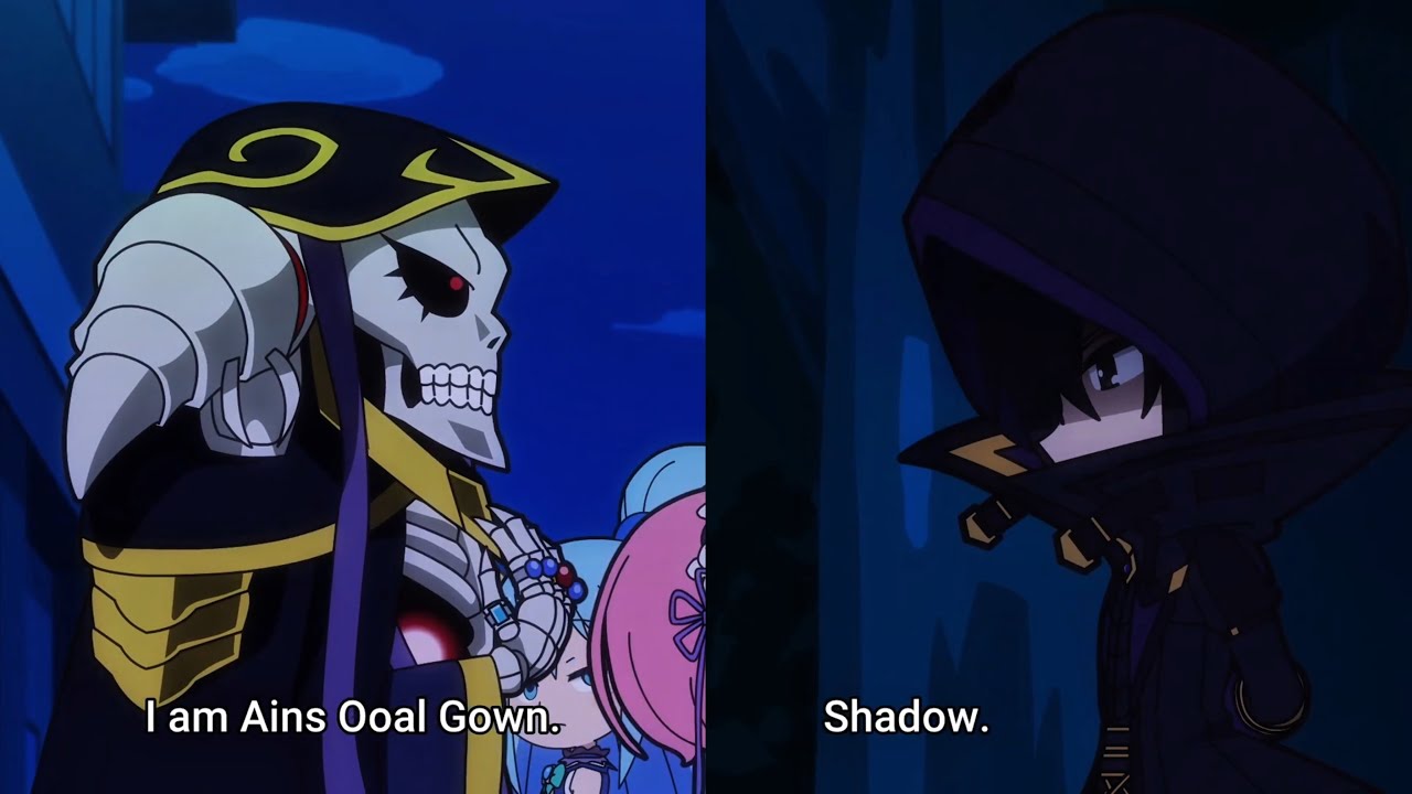 Shadow VS Ains Ooal Gown?! | Isekai Quartet Season 3