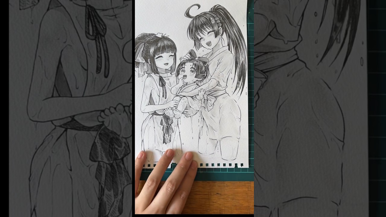 母です。　若様バブ化お風呂回　#イラストメイキング  #逃げ上手の若君  #shorts