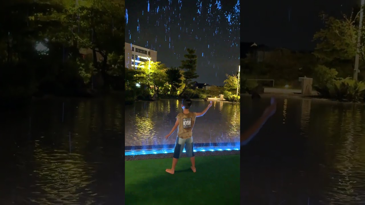 なにこの動き！？噴水をあやつるぎん　 #かんあきチャンネル