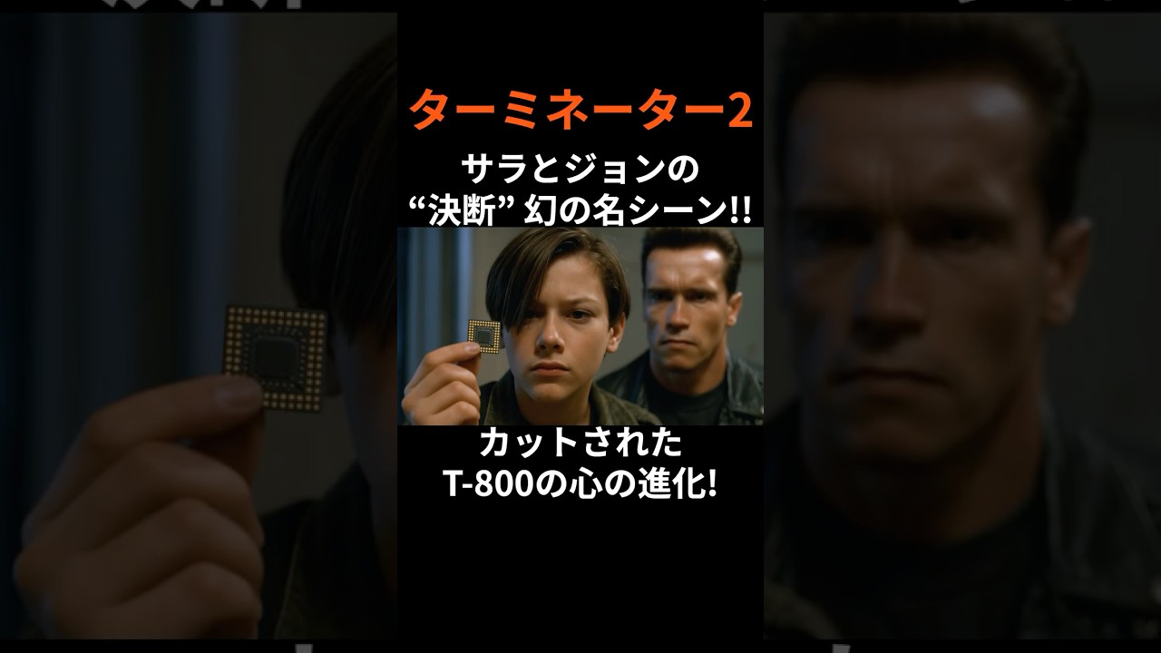 『ターミネーター2』サラとジョンの“決断”が生んだ幻の名シーンとは？カットされた“T-800の心の進化”！ #film #movie #映画 #雑学 #トリビア #shorts