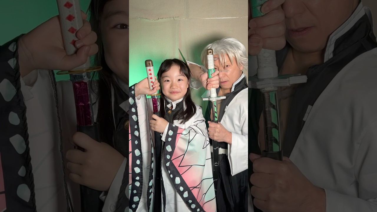 日輪刀比べ✨Kanae & Sanemi #demonslayer #cosplay #shorts