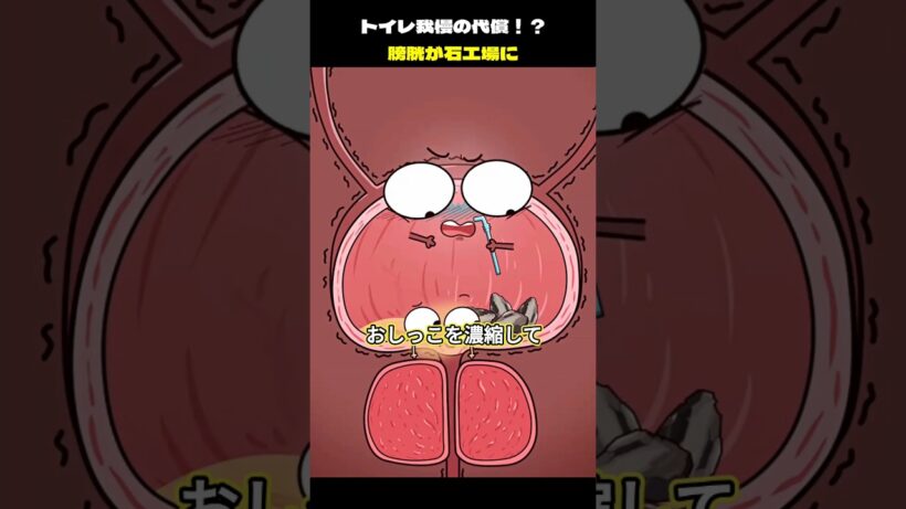 トイレ我慢の代償!?  膀胱が石工場に!