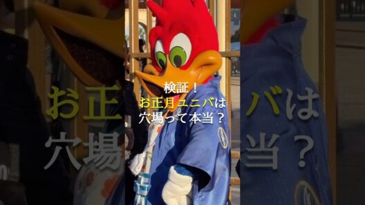 お正月ユニバは穴場説検証！#ユニバ #ユニバーサルスタジオジャパン #usj