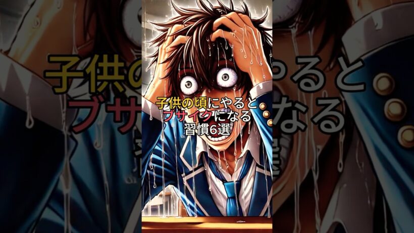 子供の頃にやるとブサイクになる習慣6選　#shorts #雑学 #豆知識 #おもしろ