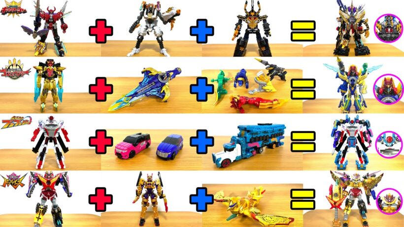 4大スーパー戦隊の最強ロボット合体だ！ゴジュウジャー！ブンブンジャー！キングオージャー！ドンブラザーズの最強ロボット登場！