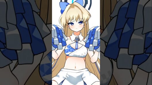 トキでがんばれがんばれ先輩(途中経過)　#animation #ブルーアーカイブ #イラスト #shorts