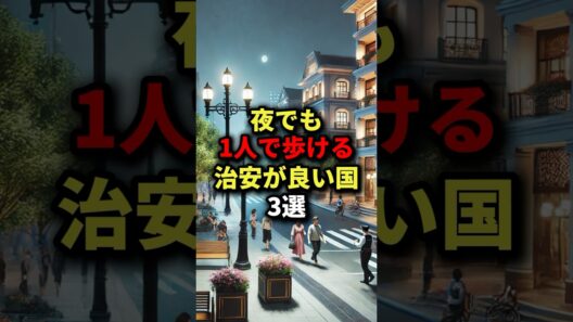 【海外旅行で分かった】夜でも1人で歩ける治安が良い国3選 #海外の反応