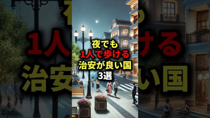 【海外旅行で分かった】夜でも1人で歩ける治安が良い国3選 #海外の反応