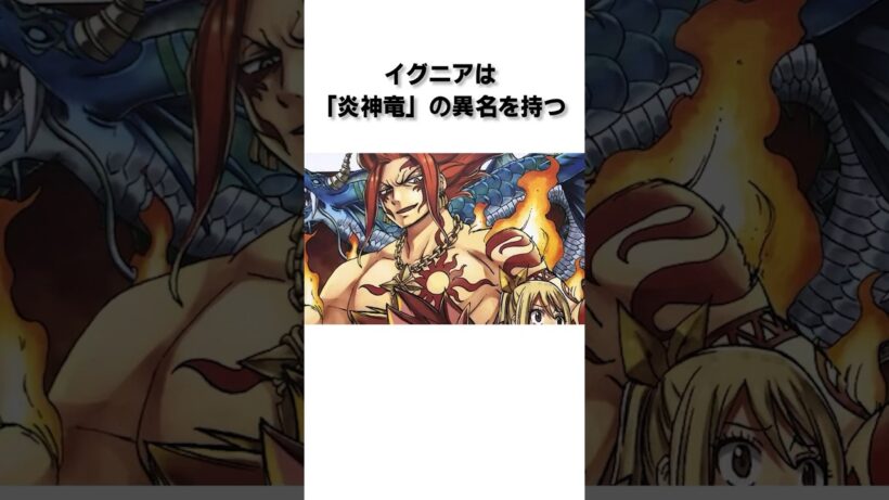 【フェアリーテイル】『イグニア』に関する雑学#フェアリーテイル #fairytail #anime #アニメ #漫画 #雑学 #ドラゴン