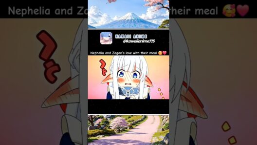 Nephelia and Zagan’s love with their meal ❤️ #anime #animeedit #shorts
