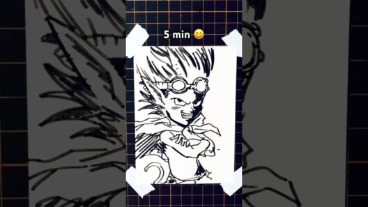 【Sand Land】ベルゼブブを5秒、10秒、30秒、1分、5分で描いてみた！！！ #sandland #art #drawing #ベルゼブブ #shorts