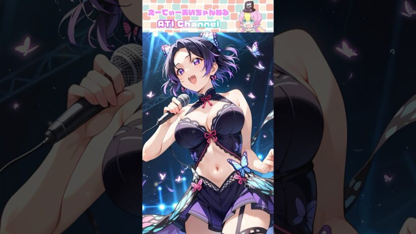 アイドルになった禰豆子たち#鬼滅の刃#ねんどろいど#コマ撮り#禰豆子#善逸#炭治郎#栗花落カナヲ#冨岡義勇#胡蝶しのぶ#ぎゆしの