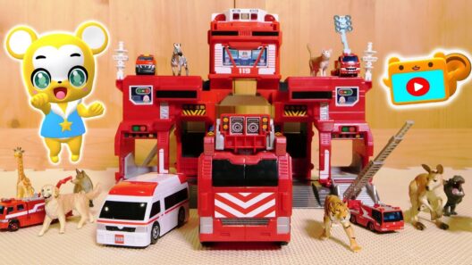 【おもちゃ】消防車がいっぱい! ファイヤーステーション緊急出動!!★はたらくくるま・消防車★乗り物 いっぱい 子供向け知育動画★赤ちゃん喜ぶアニメ,Tomica Cars