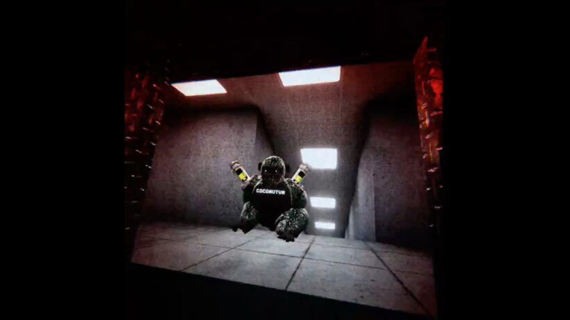 I survived the monster in scary baboon. Also subscribe!!!!! #scarybaboon #vr #oculus #gorillatag