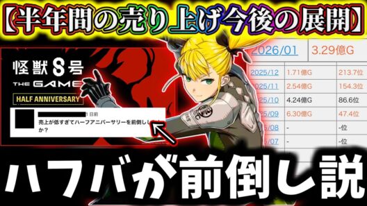 【怪獣8G】ハーフアニバーサリーが早い理由って...今までのセルラン売り上げと周年の展開解説&考察！新キャラは4体ありえるか...【怪獣8号 THE GAME】【新作ゲームアプリ】