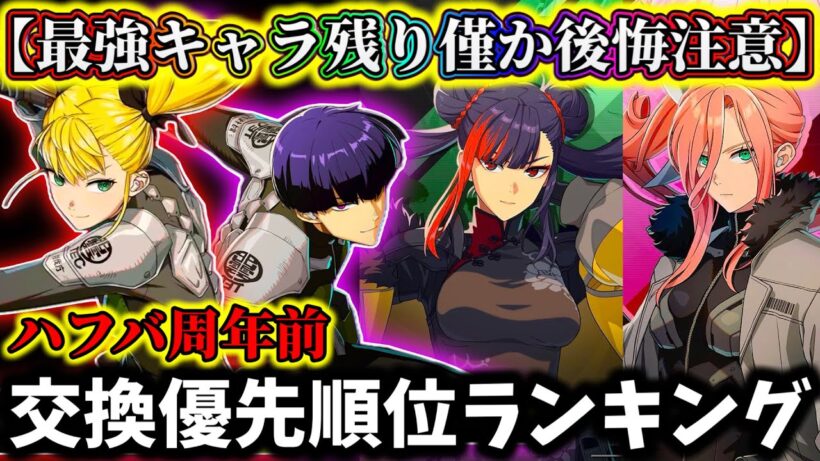 【怪獣8G】最強限定キャラ入手期間残り僅か後悔注意...評価交換優先順位ランキングTOP5解説！周年前どうすべきか【怪獣8号 THE GAME】【新作ゲームアプリ】