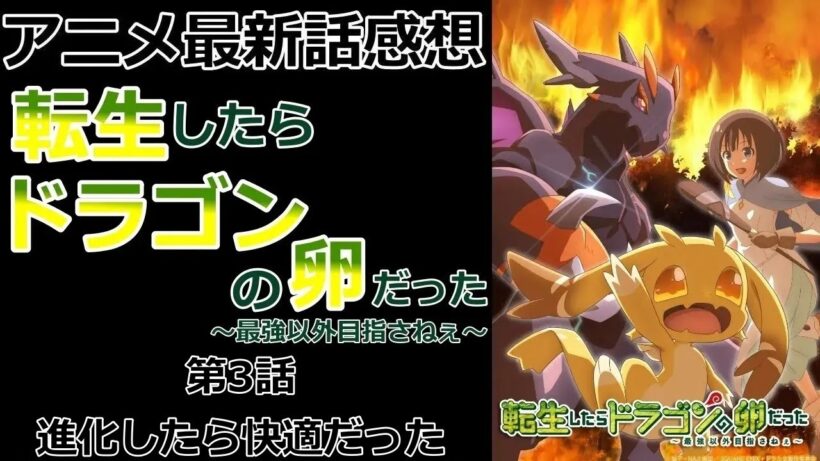 【感想】人類の敵ルートまっしぐら【転生したらドラゴンの卵だった～最強以外目指さねぇ～】【アニメ】【最新話】【レビュー】