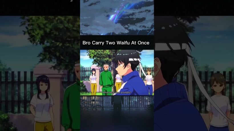Bro Carry Two Waifu At Once | Tune Into The Midnight Heart #animeshorts #anime #shorts
