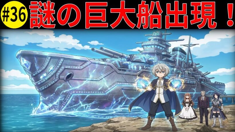 衝撃！海を渡る巨大な船が出現！ヴァンが未知の島国フィエスタ王国と遭遇する瞬間【お気楽領主の楽しい領地防衛】
