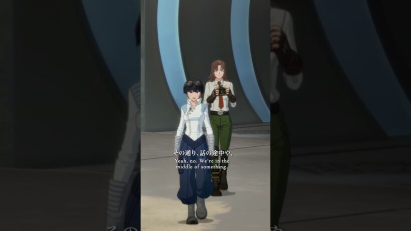 「はい、ヴァッシュさん、葬儀屋さん、笑ってくださーい！ チーズ！」｜『#TRIGUN STARGAZE』 第４話より｜毎週土曜23時よりテレ東系列にて放送中/各種配信サイトにて好評配信中