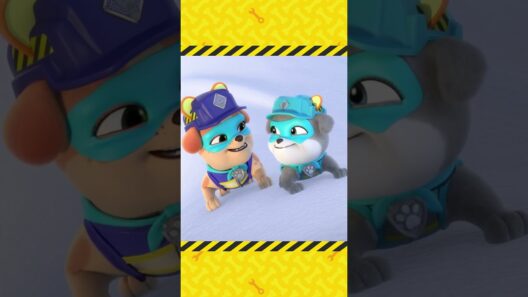 Rubble & Crew | Motor en Mix klimmen op een sneeuwbeeld! | Nick Jr. Nederlands #shorts