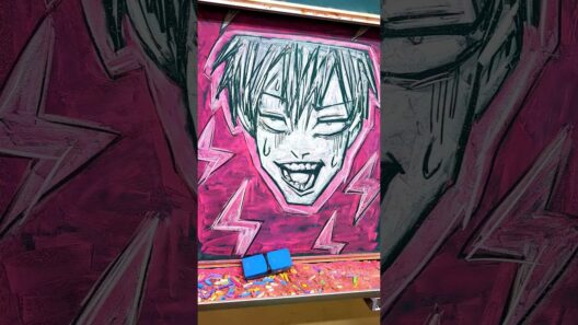 【黒板アート】チョークで 呪術廻戦 死滅回游 前編 禪院直哉かいてみた   #呪術廻戦 #死滅回游  #禪院直哉 #kinggnu #aizo   #chalkart  #黒板アート #apt