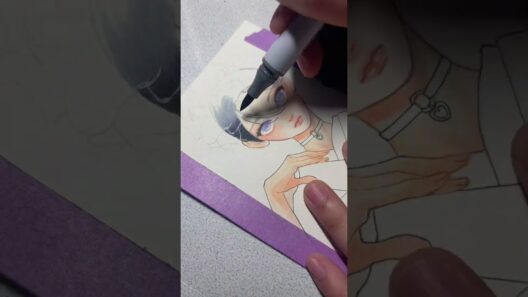 #うるわしの宵の月#模写#模写イラスト#イラスト#イラストメイキング #コピック#コピックイラスト #アニメ#shorts