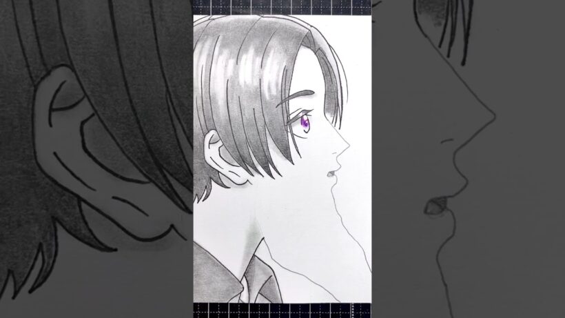 滝口宵と市村琥珀の輪郭を描く！