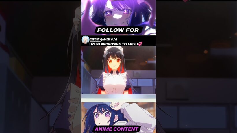 UZUKI PROPOSING TO ARISU💞」- TUNE IN TO THE MIDNIGHT HEART EP5 #shorts #anime