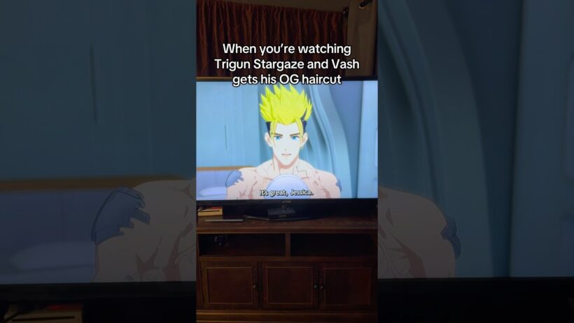 Vash gets his ORIGINAL HAIRCUT‼️ #anime #shorts